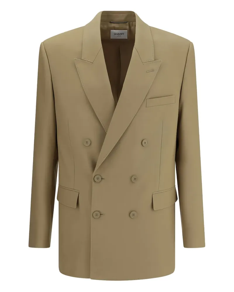 Saint Laurent Doppelreihiges Sakko - Nude Nude