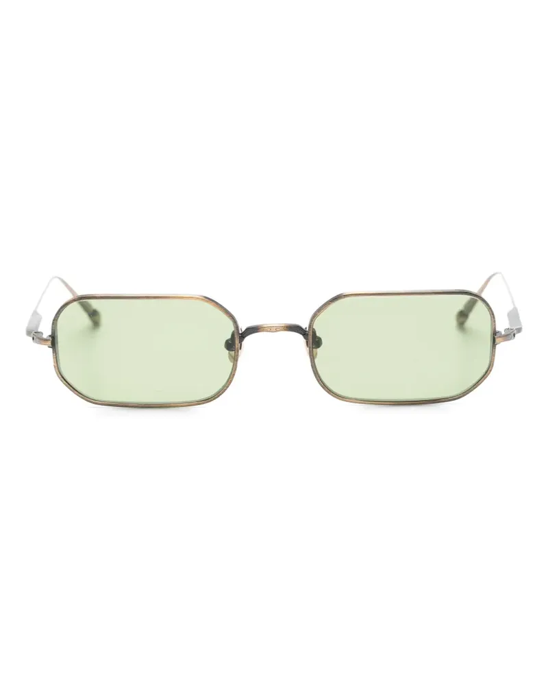 MATSUDA Sonnenbrille mit eckigem Gestell - Gold Gold