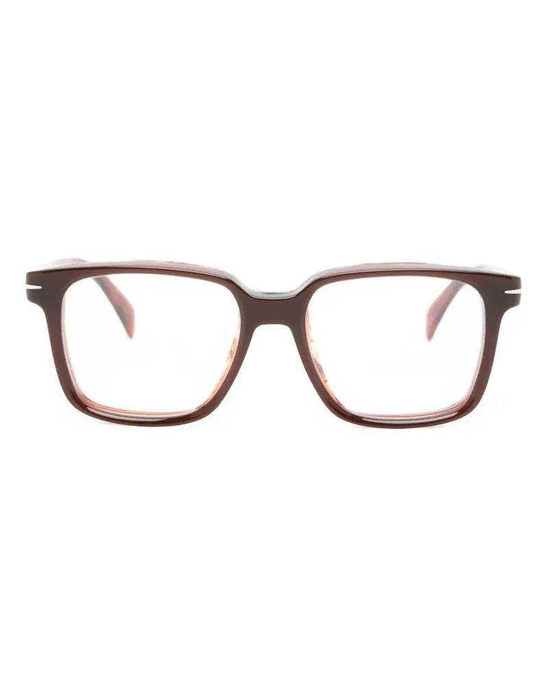 EYEWEAR by DAVID BECKHAM Brille mit eckigem Gestell - Braun Braun