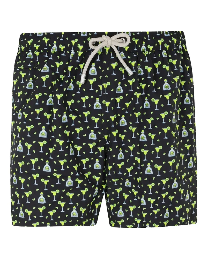 MC2 Saint Barth Lighting Micro Fantasy margarita-print swim shorts - Schwarz Schwarz