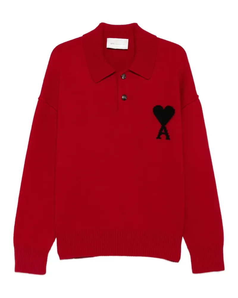 AMI Paris Ami de Coeur Poloshirt - Rot Rot
