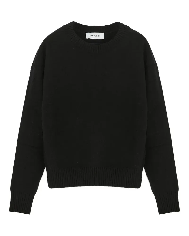 Yves Salomon Pullover mit rundem Ausschnitt - Schwarz Schwarz