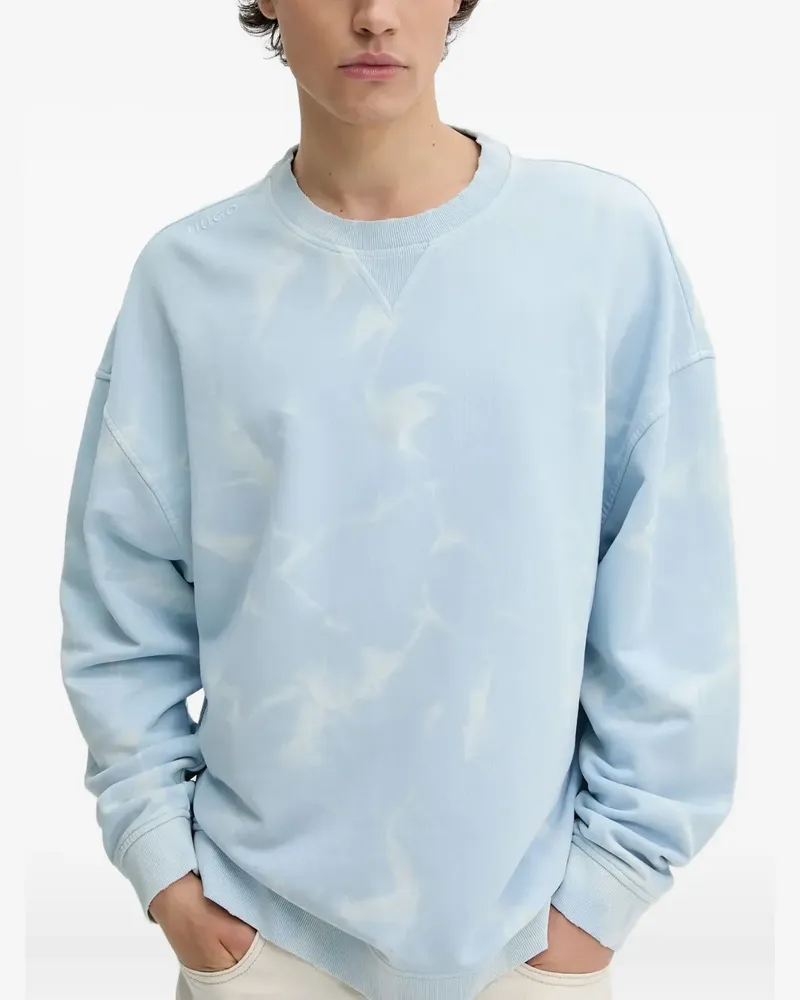 HUGO BOSS Nustroyos Sweatshirt mit Batikmuster - Blau Blau