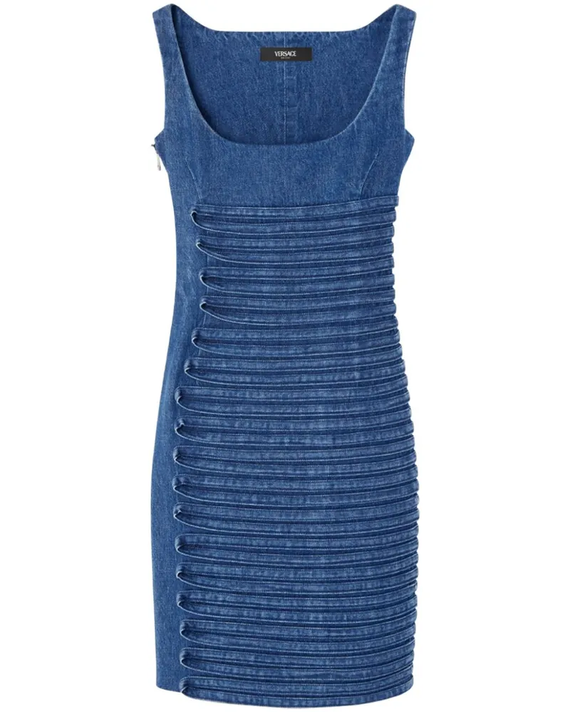 Versace Klassisches Jeans-Minikleid - Blau Blau