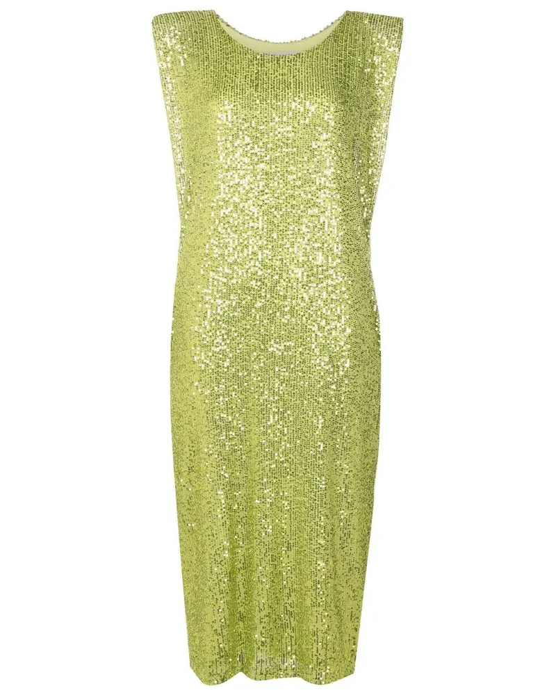 Gloria Coelho Kleid mit Pailletten - Grün Grün