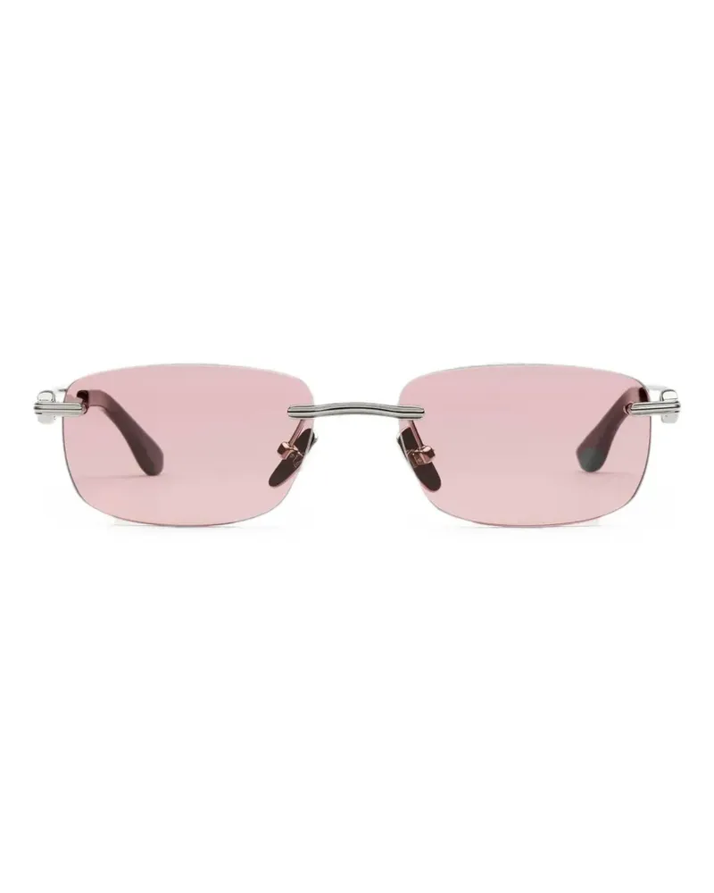 CHIMI rectangle-frame sunglasses - Silber Silber