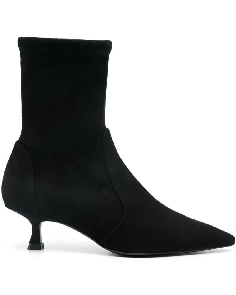 Stuart Weitzman Naomi Stiefel 50mm - Schwarz Schwarz