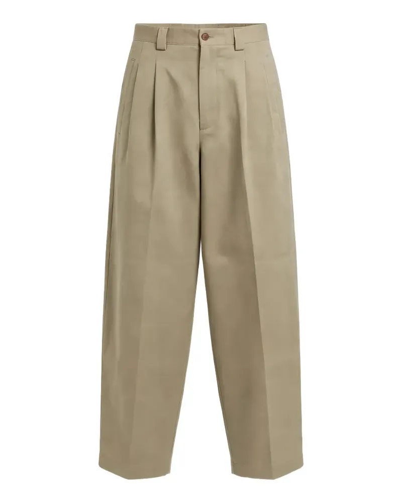 OFFICINA 36 pleated wide-leg trousers - Nude Nude