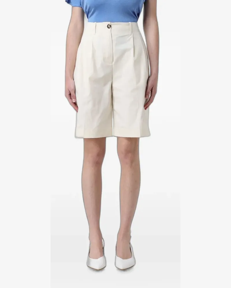 MEIMEIJ pleated tailored shorts - Nude Nude