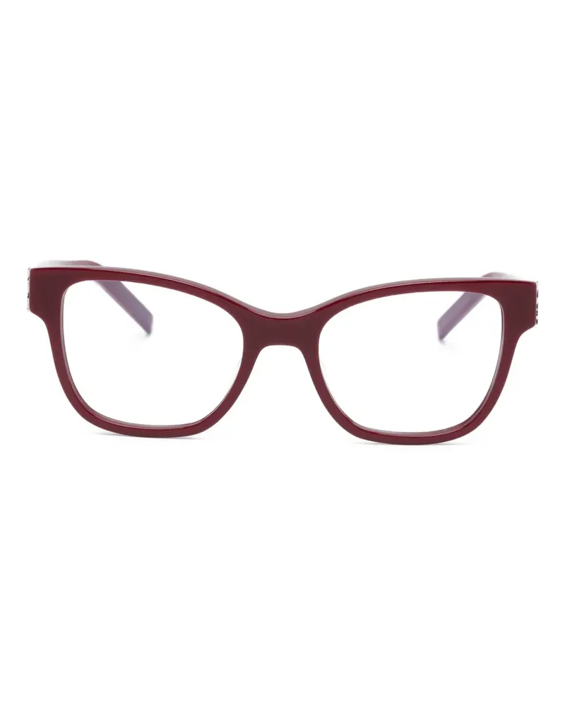 Saint Laurent Brille mit geometrischem Gestell - Rot Rot
