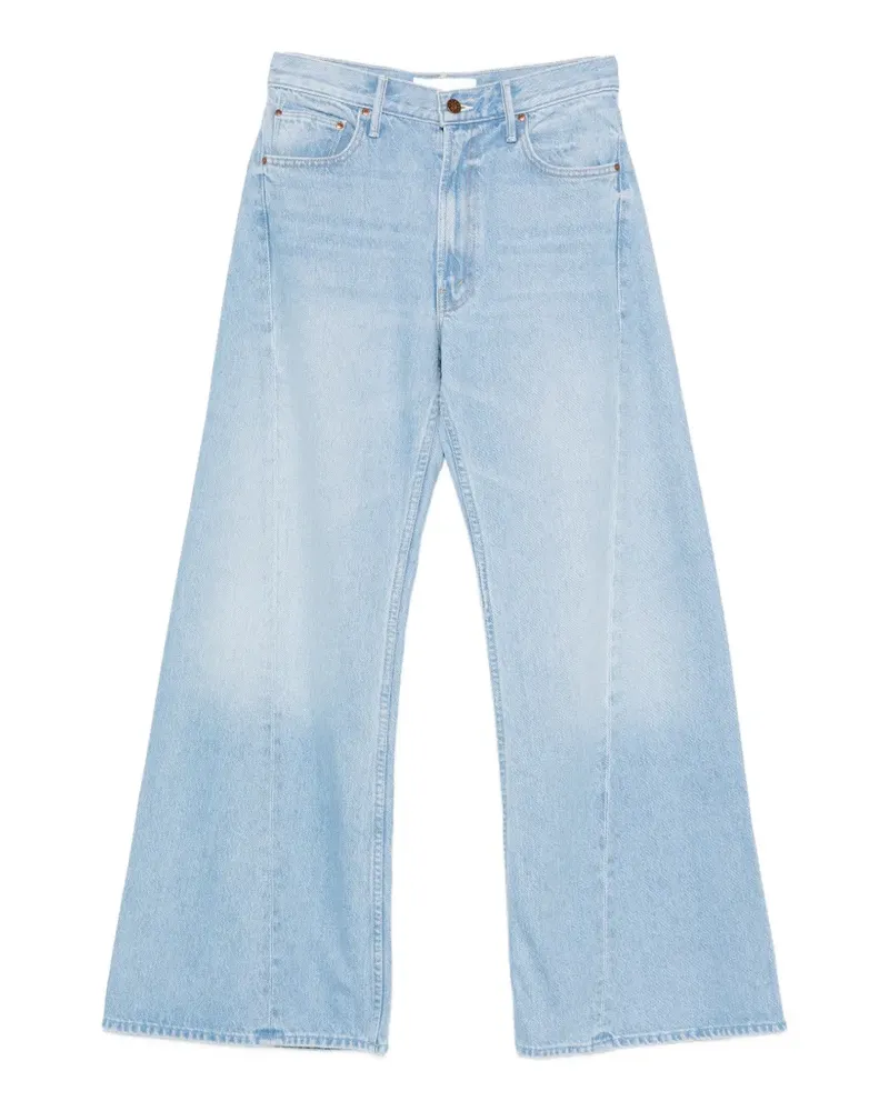 Mother Snacks Central Seam Wide-Leg-Jeans - Blau Blau