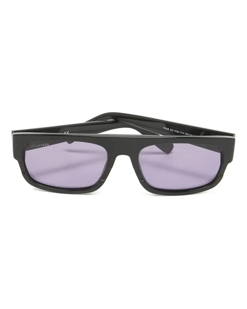 Dsquared2 Pre-owned Sonnenbrille mit eckigem Gestell - Schwarz Schwarz