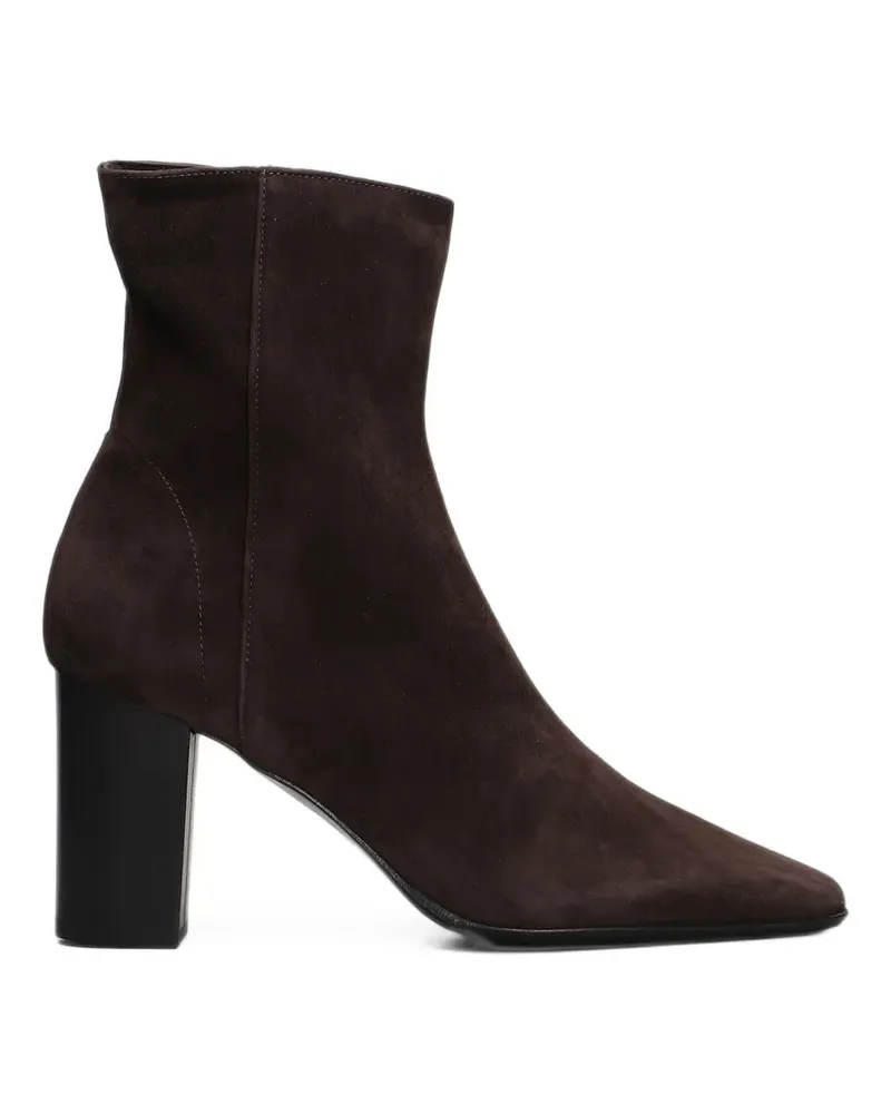Fabio Rusconi square-toe suede ankle boots - Braun Braun