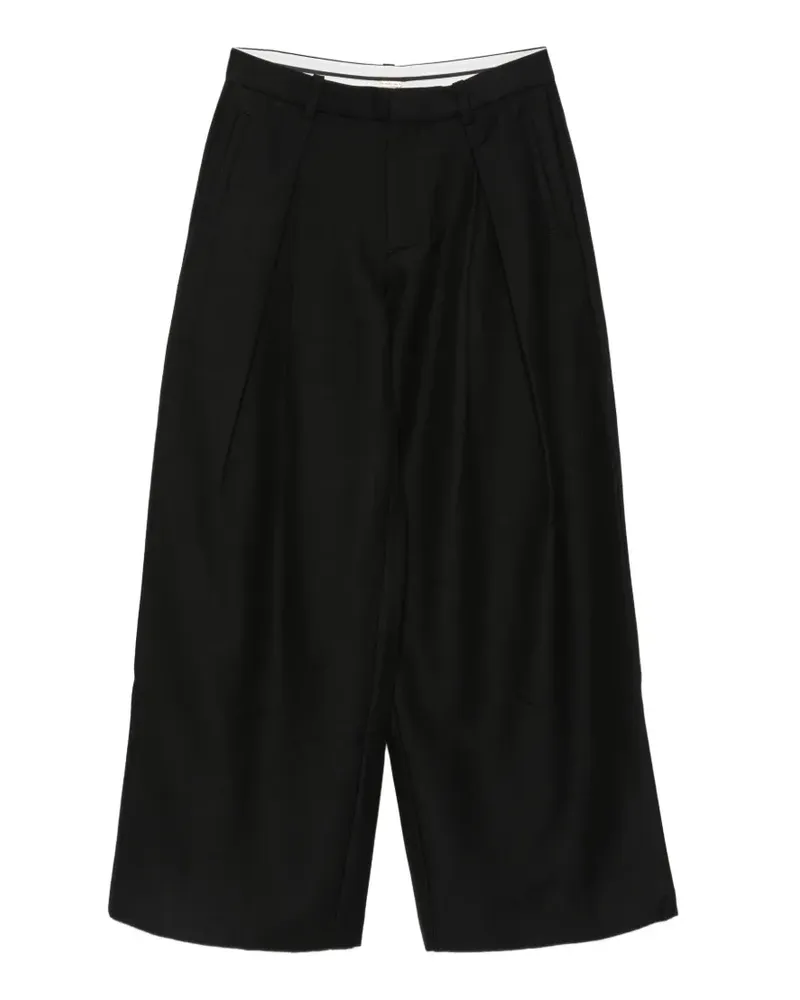 Cult Gaia Jovienne Wide-Leg-Hose mit Falten - Schwarz Schwarz