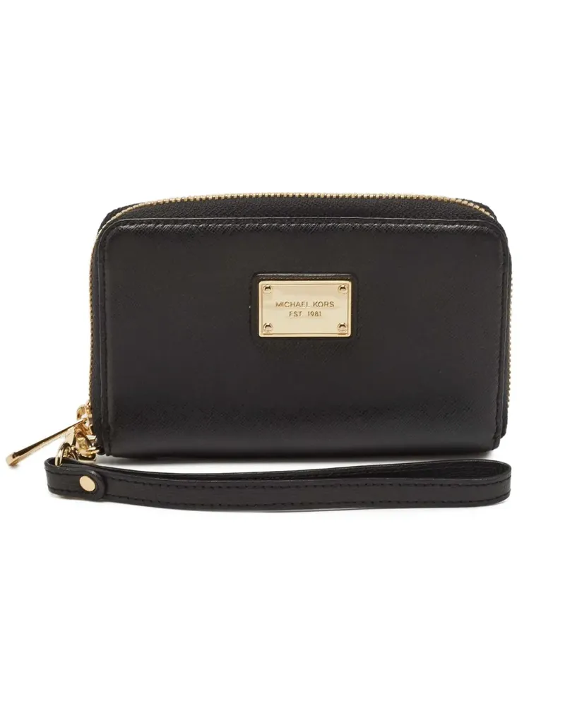 Michael Kors Portemonnaie aus Saffiano-Leder - Schwarz Schwarz