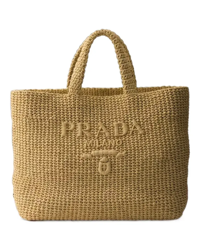 Prada Gehäkelter Shopper - Nude Nude