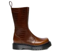 Rejena Stiefel mit runder Kappe - Braun