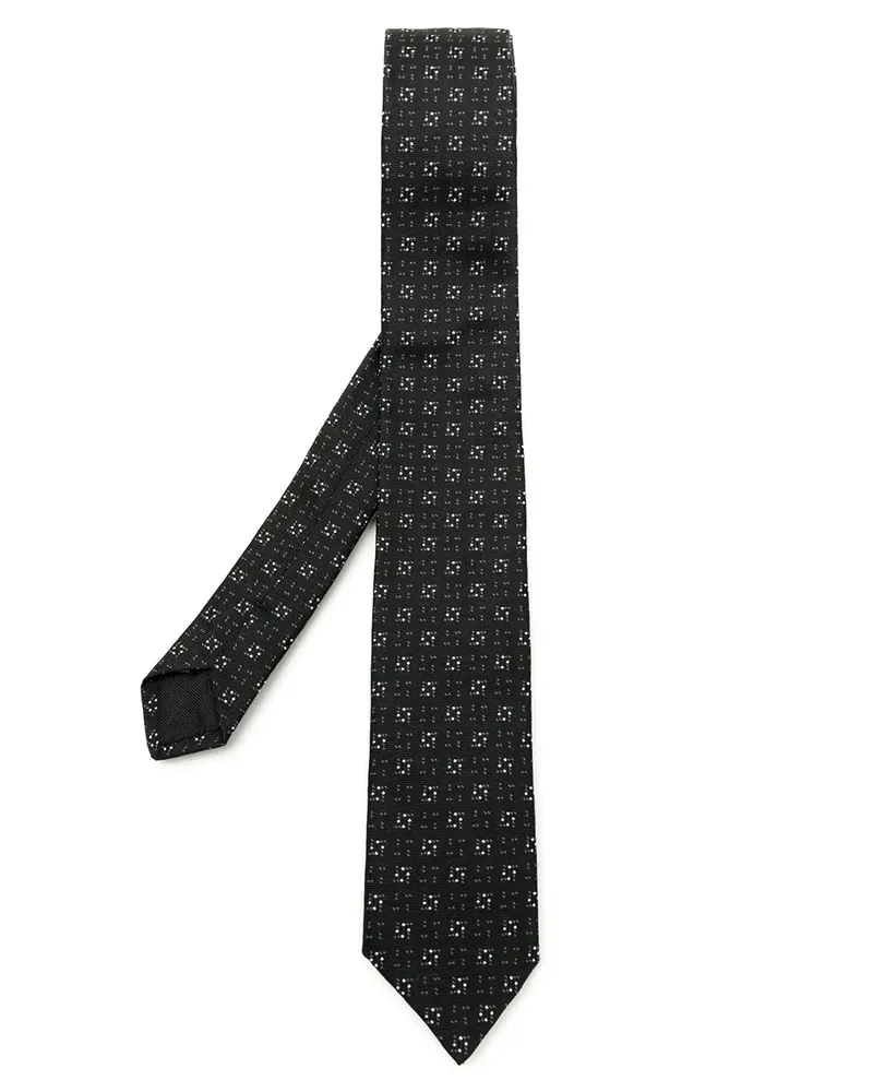 Dolce & Gabbana Krawatte mit Jacquardmuster - Schwarz Schwarz