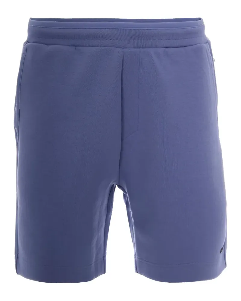 HUGO BOSS logo-lettering track shorts - Blau Blau