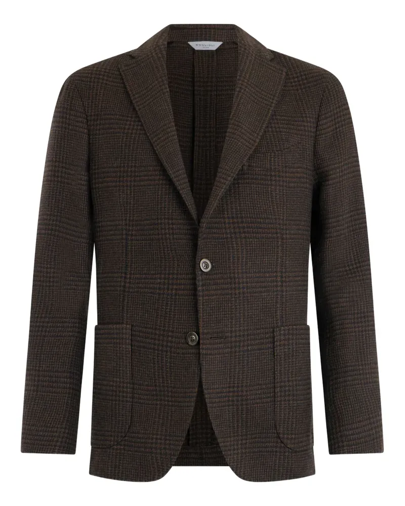 Boglioli checked pocket blazer - Braun Braun