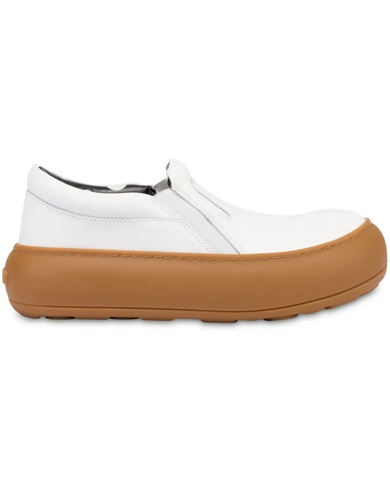Moschino Sneakers aus Leder - Weiß Weiß