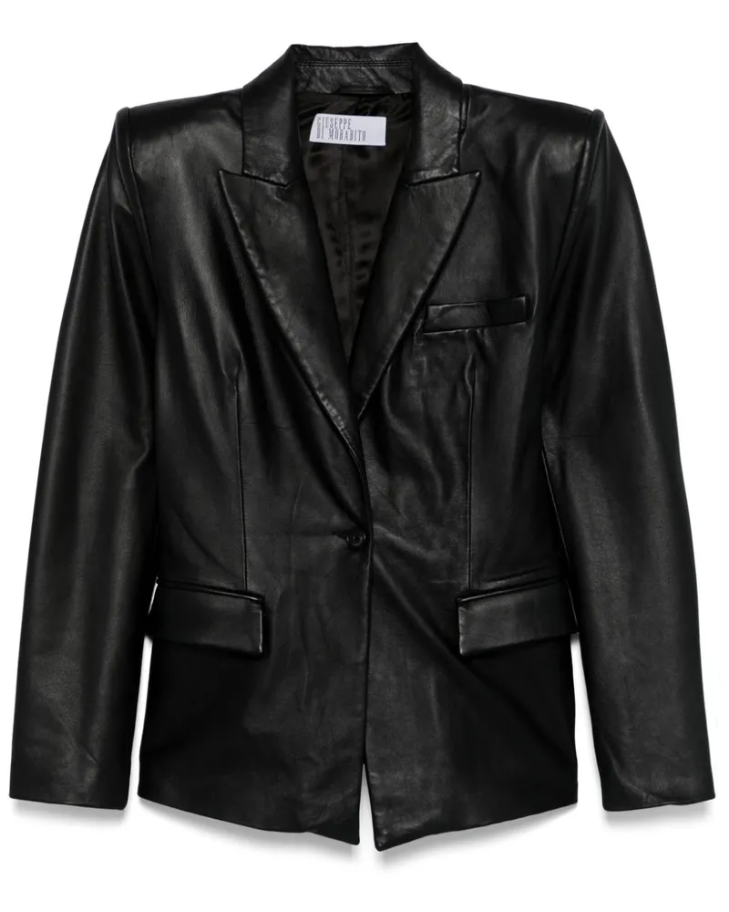 Giuseppe di Morabito Blazer aus Leder - Schwarz Schwarz