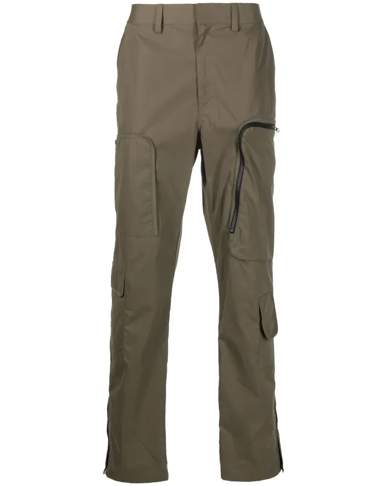 Helmut Lang Hose mit aufgesetzten Taschen - Grün Grün