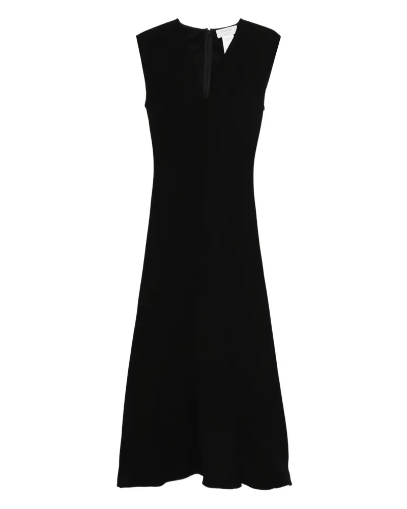 SPORTMAX SPXPECORA V-neck maxi dress - Schwarz Schwarz