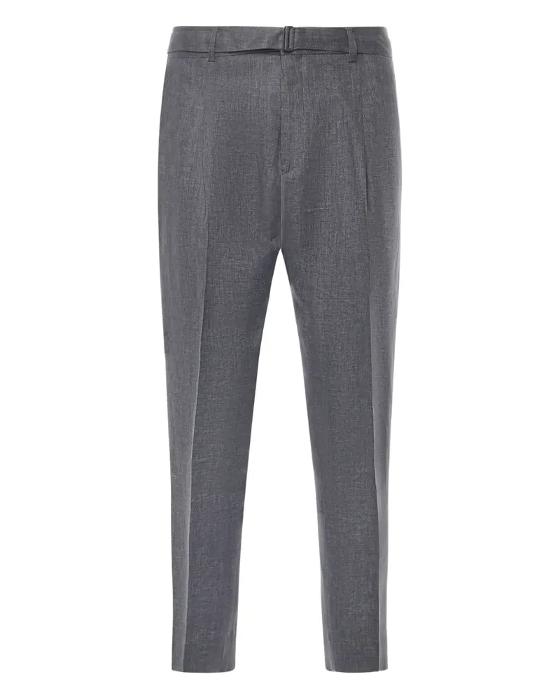 Be Able Leinenhose mit Bundfalten - Grau Grau