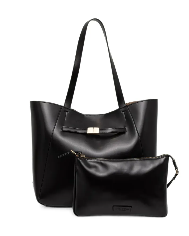 Marc O'Polo Tessa Tote Bag aus Leder - Schwarz Schwarz