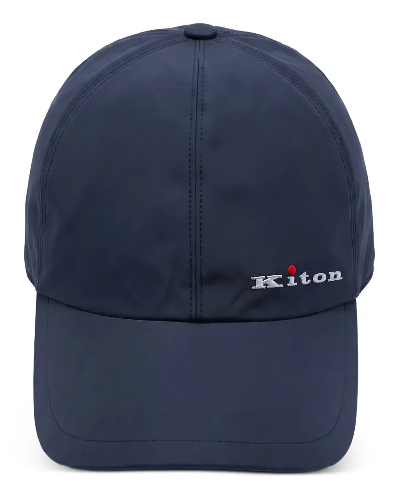 Kiton Baseballkappe mit Logo-Stickerei - Blau Blau
