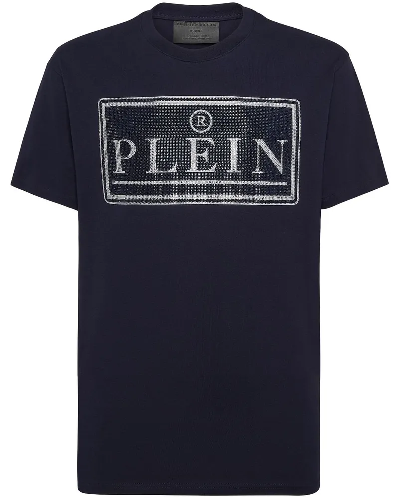 Philipp Plein T-Shirt mit rundem Ausschnitt - Blau Blau