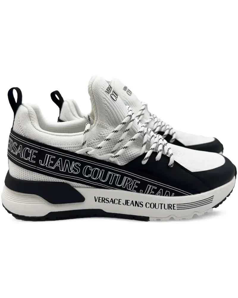 Versace Jeans Sneakers mit Logo-Band - Weiß Weiß