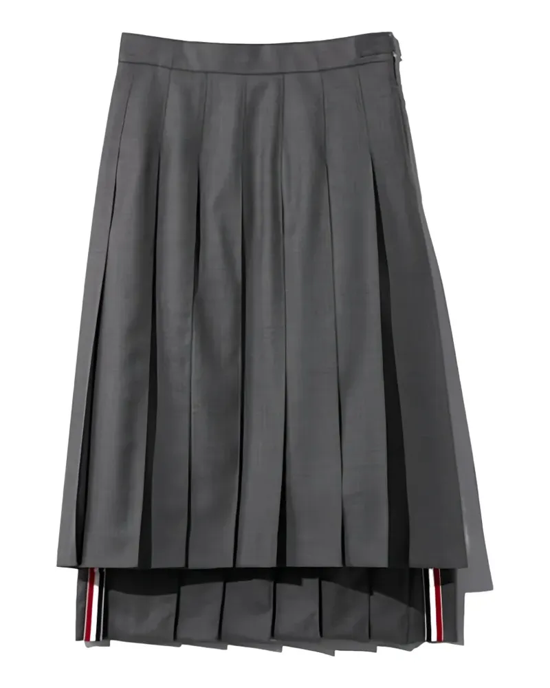 Thom Browne pleated midi skirt - Grau Grau