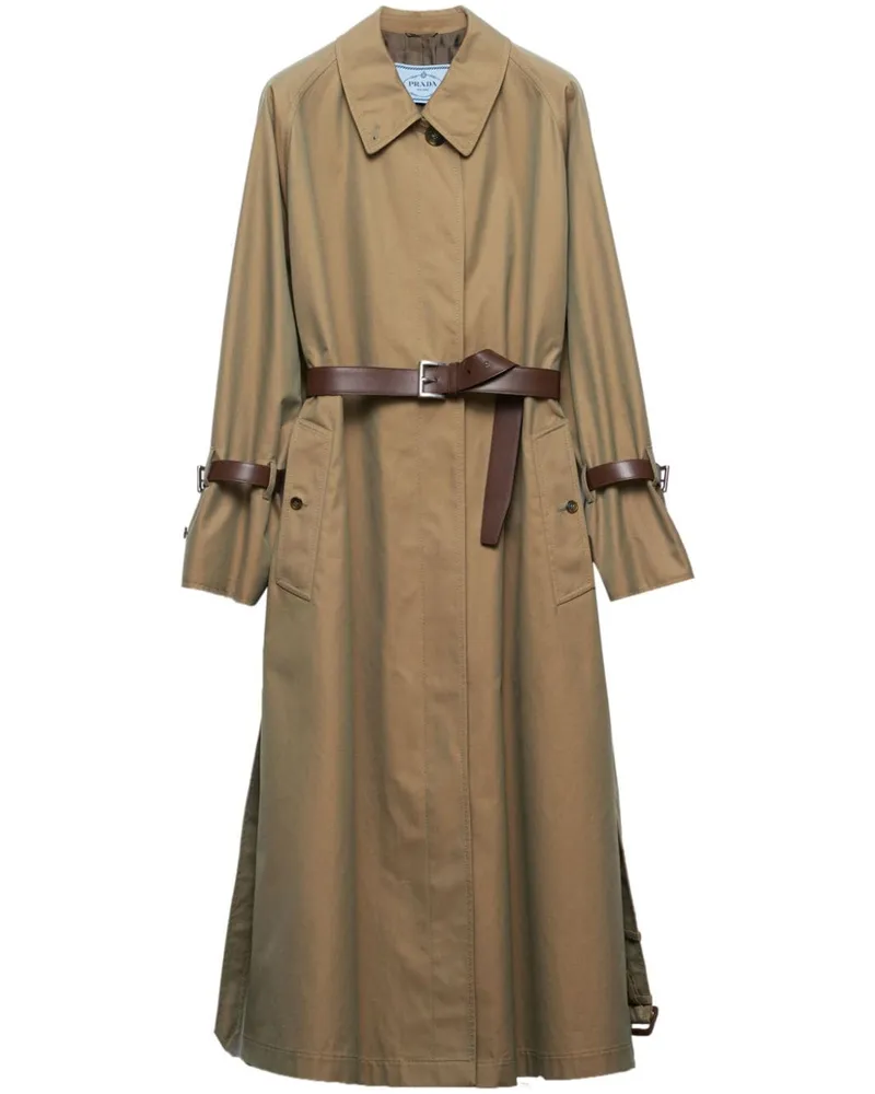 Prada Trenchcoat mit Gürtel - Nude Nude