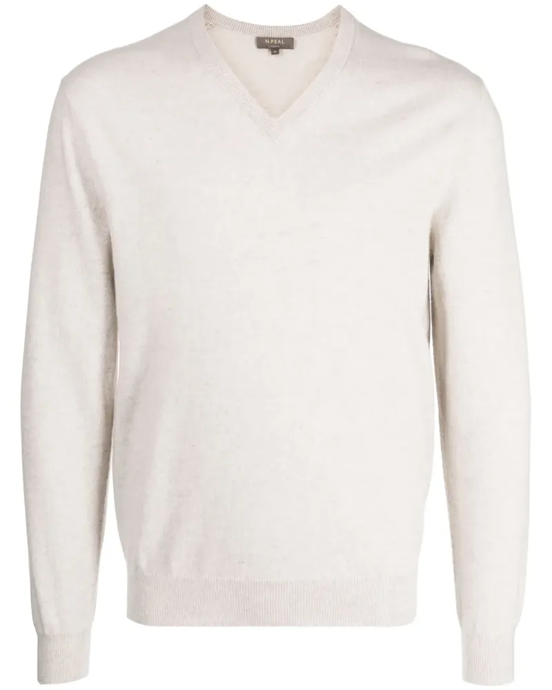 N.Peal The Burlington Pullover aus Kaschmir - Nude Nude
