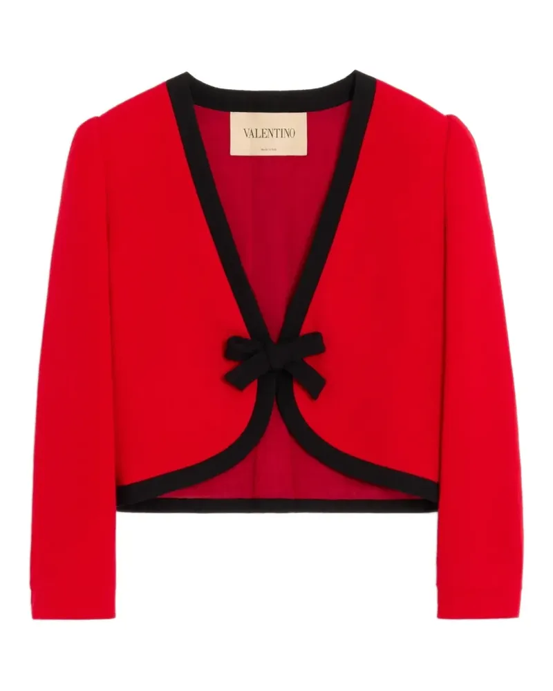 Valentino Garavani Jacke aus Wollkrepp - Rot Rot