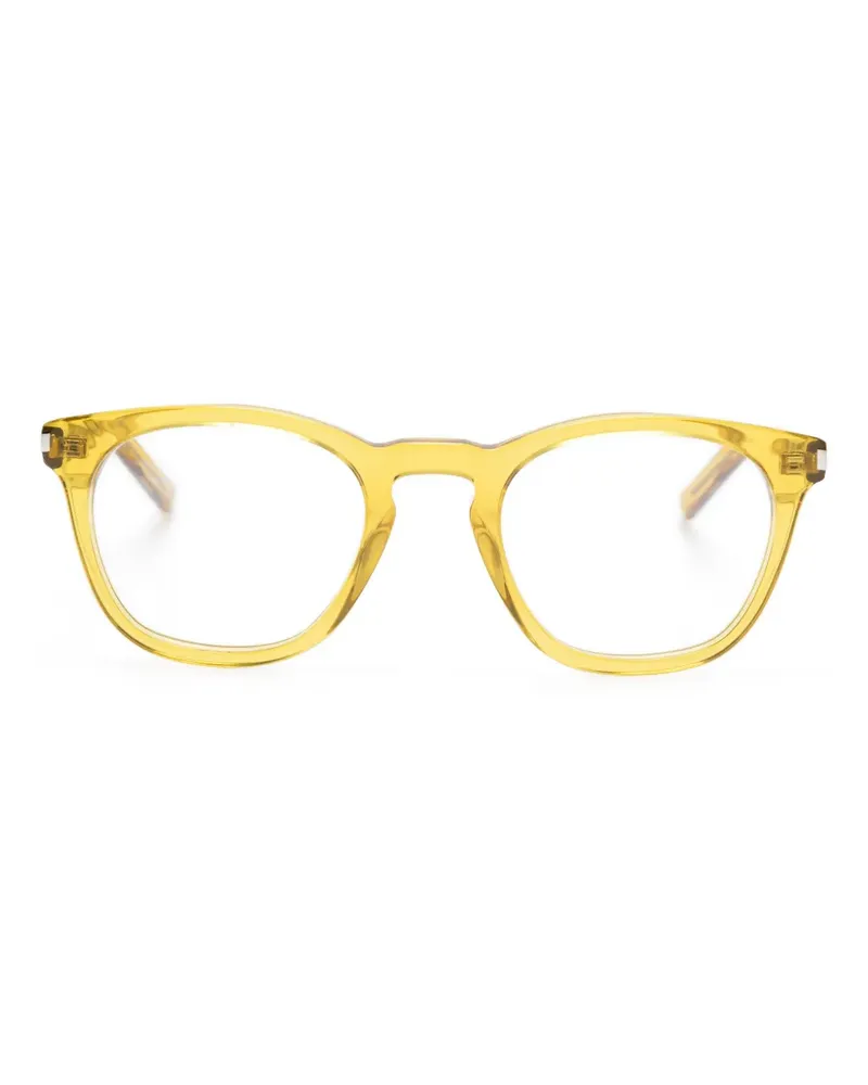 Saint Laurent Brille mit eckigem Gestell - Gelb Gelb