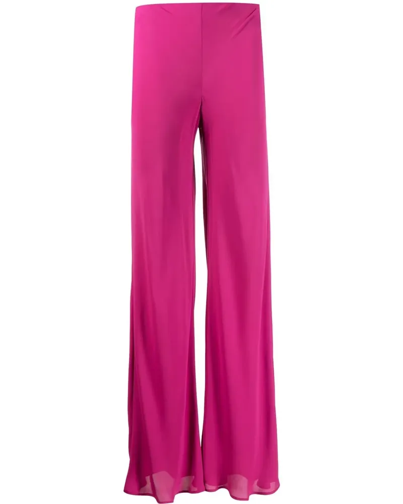 Alberta Ferretti Hose mit weitem Bein - Rosa Rosa