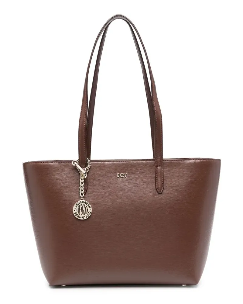 DKNY Handtasche mit Logo-Schild - Braun Braun