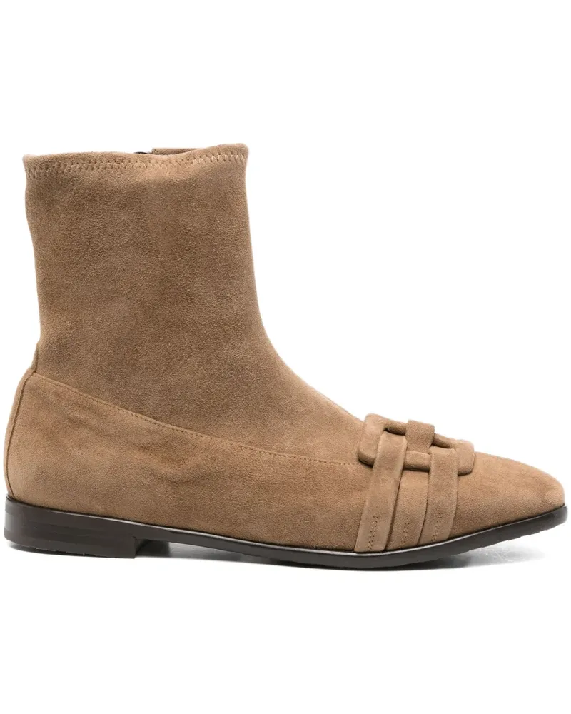 Truman's Shoes Sock-Boots mit Flechtdetail - Nude Nude