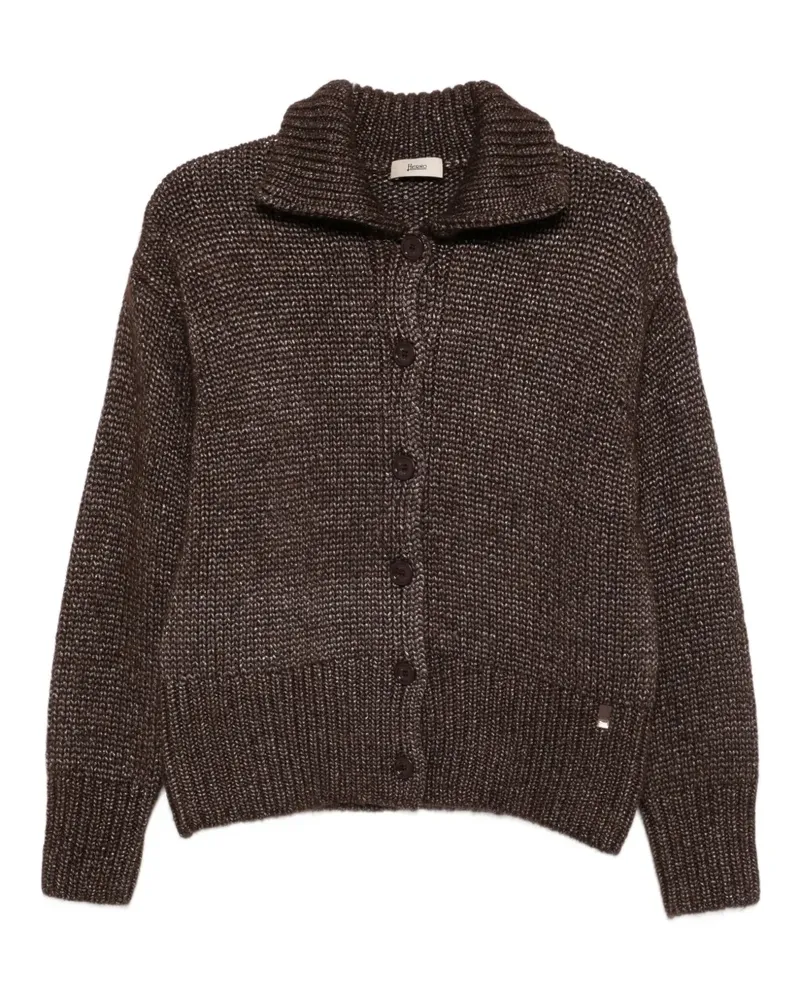 Herno Geknöpfter Cardigan - Braun Braun