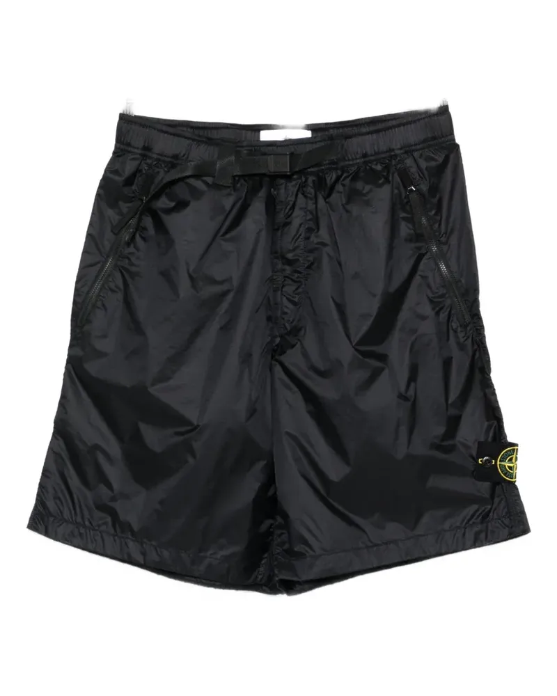 Stone Island logo-patch shorts - Blau Blau