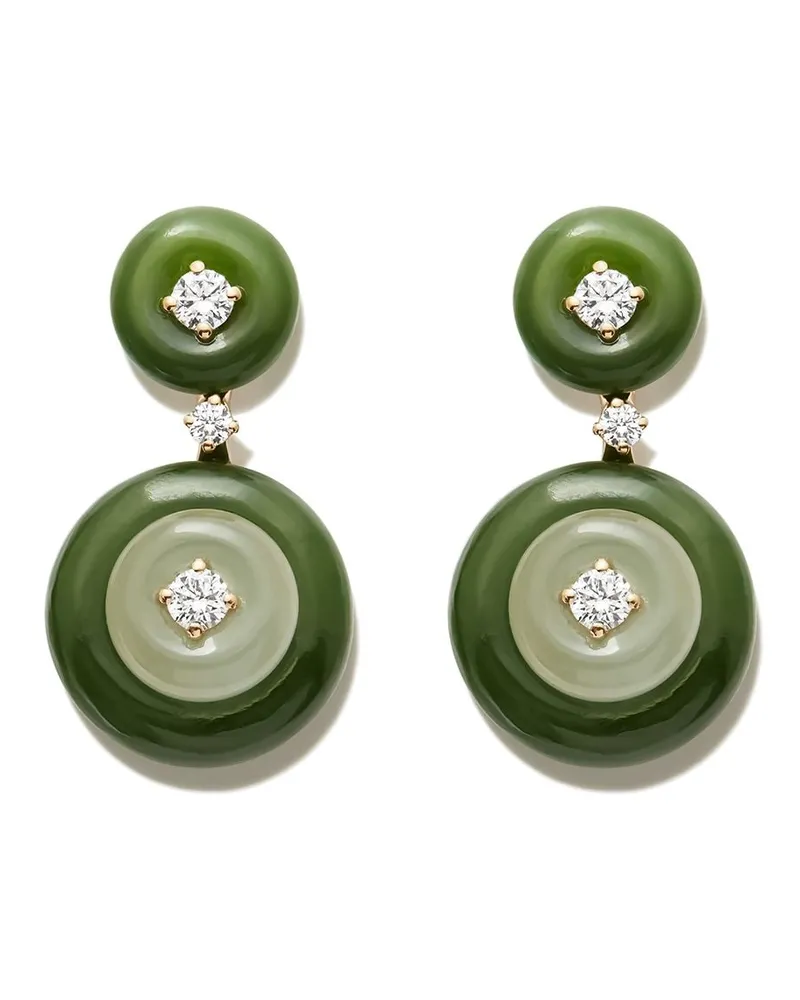 Fernando Jorge 18kt Gelbgold-Hängeohrringe mit Diamanten Gold