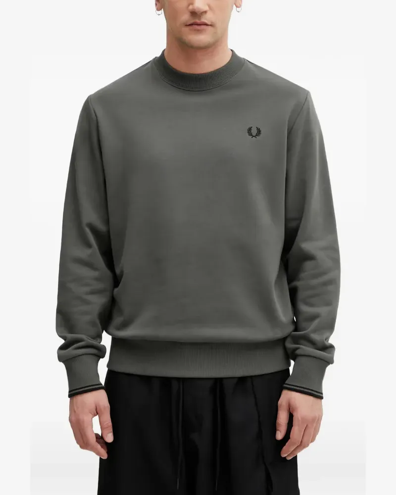 Fred Perry embroidered-logo sweater - Grün Grün