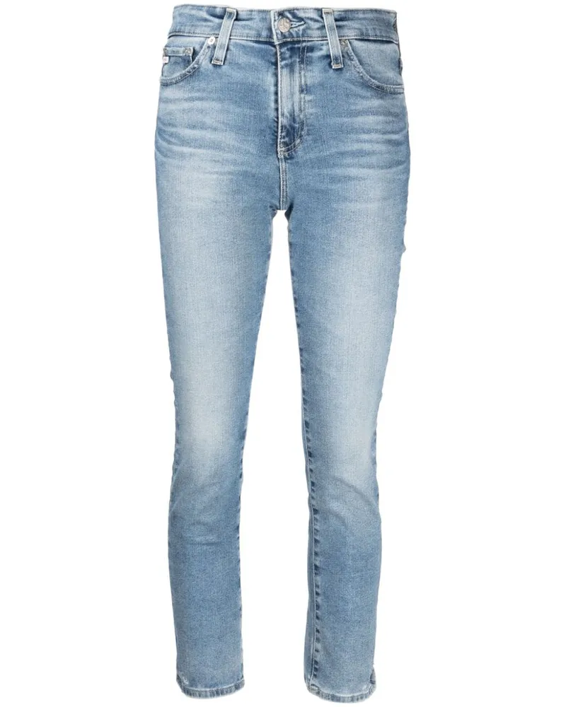 Adriano Goldschmied Halbhohe TM Skinny-Jeans Blau