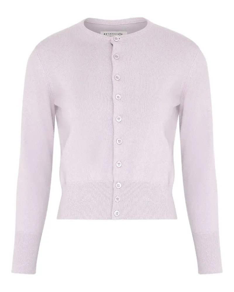 Maison Margiela Cardigan aus Schurwolle - Violett Violett