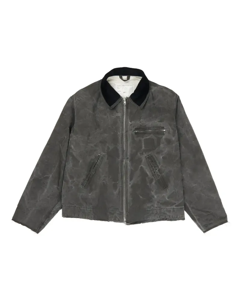Camiel Fortgens washed raw-cut jacket - Grau Grau