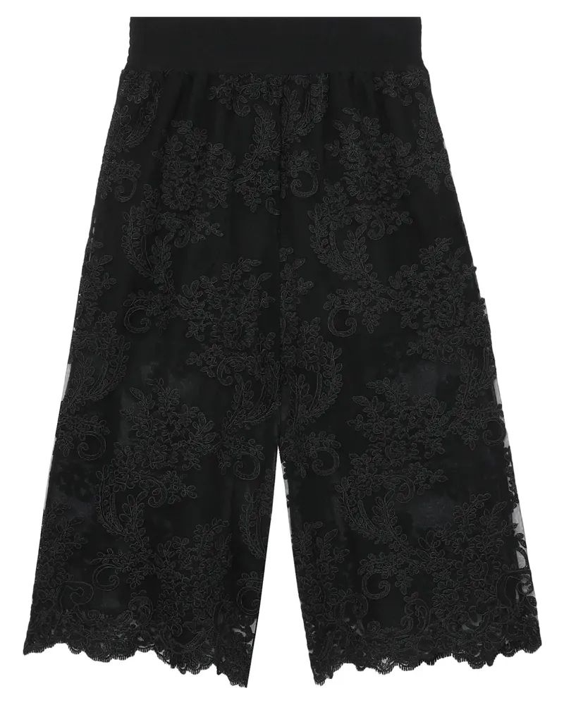 Simone Rocha Shorts mit Logo-Patch - Schwarz Schwarz