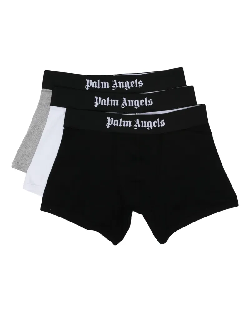 Palm Angels Set aus drei Boxershorts mit Logo-Bund - Schwarz Schwarz